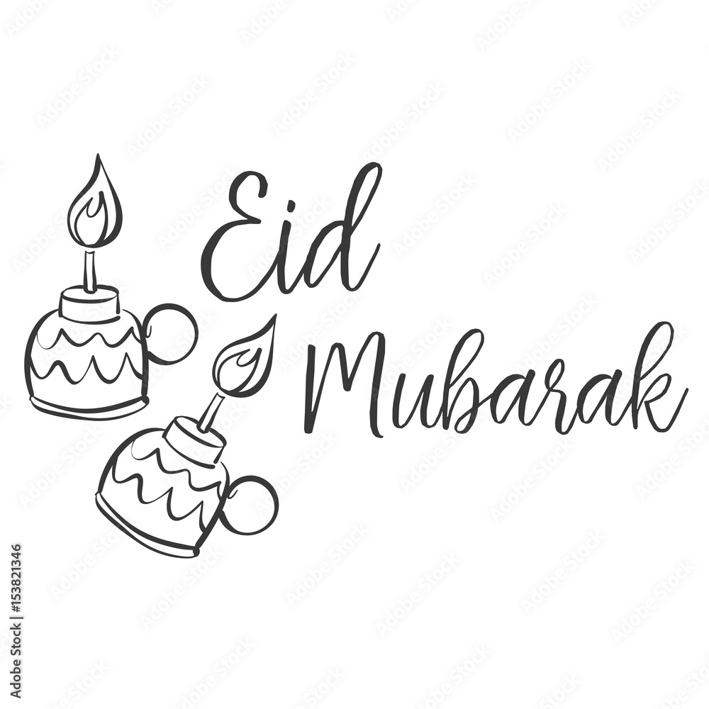 Continuous one line drawing greeting card for Eid Mubarak festival with  Mosque 1444H. Eid al-Fitr concept. Single line draw design vector graphic  illustration. 20534945 Vector Art at Vecteezy