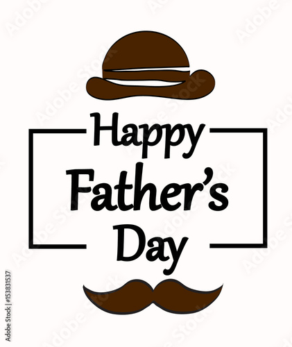 Happy fathers day vintage retro type font. Illustrator eps10
