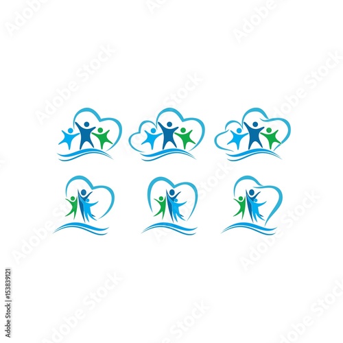 People Design Element and Children care