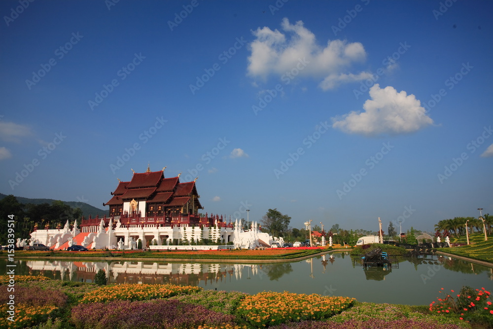 Obraz premium ROYAL FLORA RATCHAPHRUEK International Horticulture Exposition for His Majesty the King in Chiangmai, Thailand