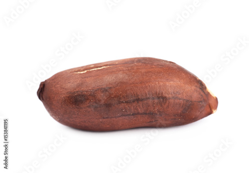 Peeled peanut isolated