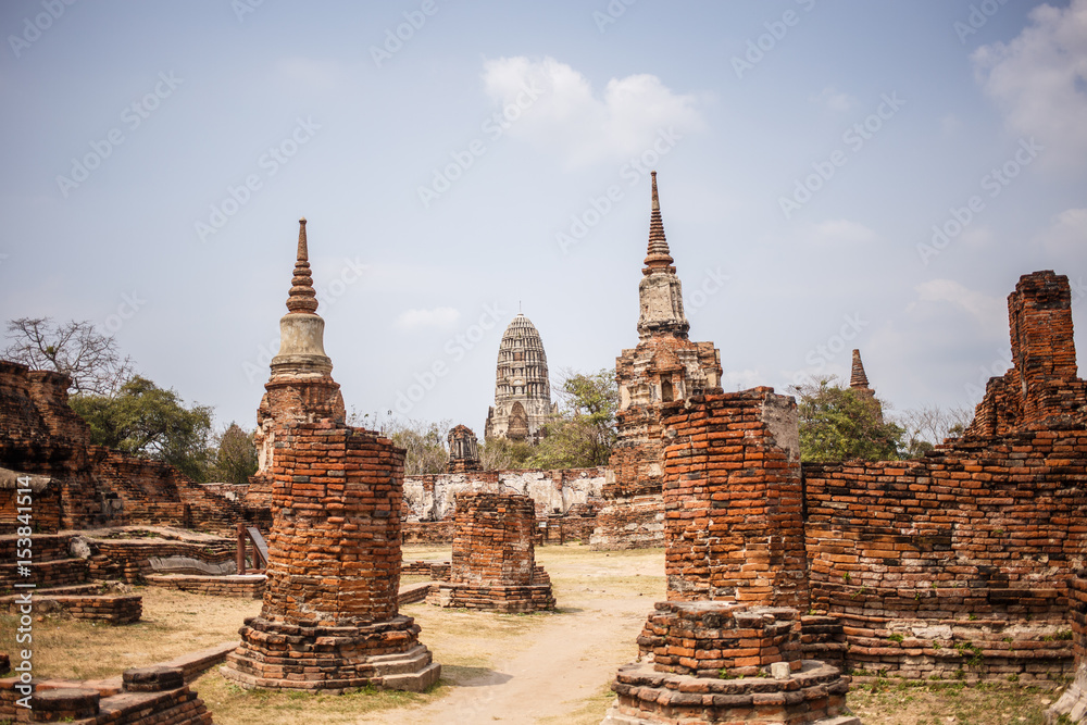 Ayutthaya temple ruins, Wat Maha That Ayutthaya as a world heritage site, Thailand. Ayutthaya temple ruins, Wat Maha That Ayutthaya as a world heritage site, Thailand.