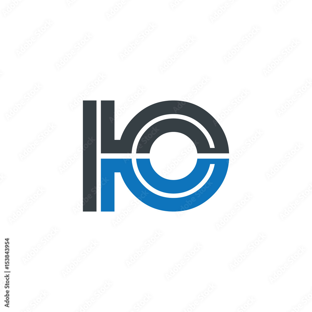 Initial Letter HO KO KC Linked Design Logo Initial Letter HO KO KC Linked Design Logo