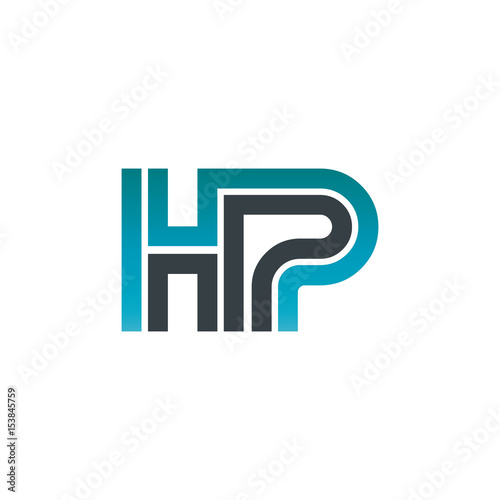 Initial Letter HP Linked Design Logo