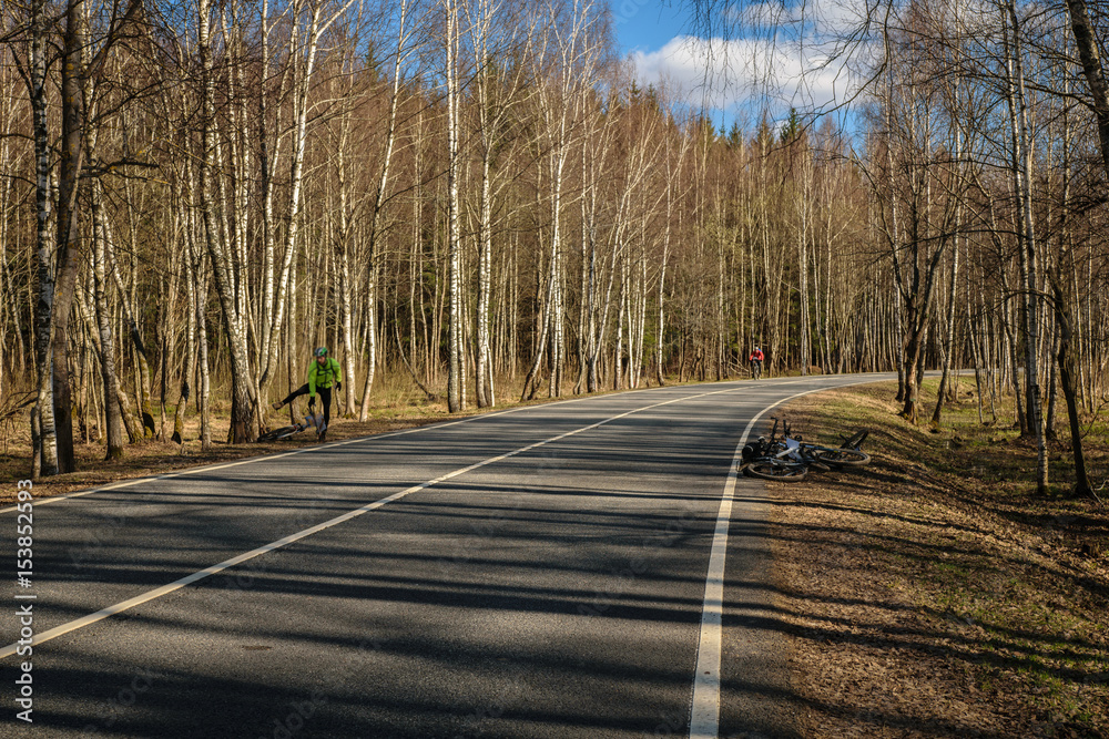 Fototapeta premium Road in Moscow Region, Russia