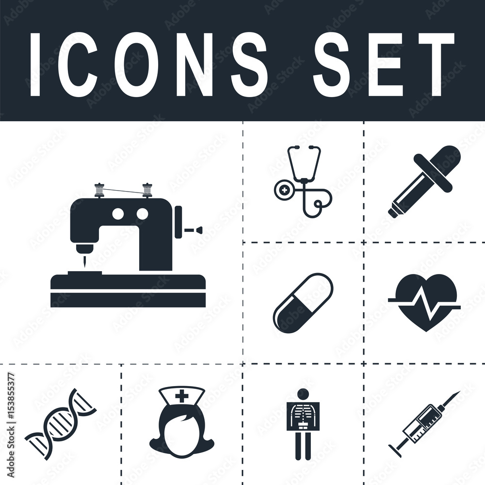 Fototapeta premium icon sewing machine