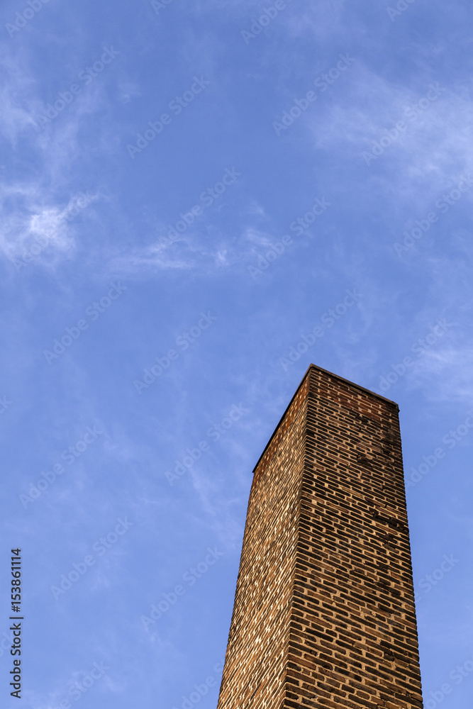 Chimney with Clear Blue Sky