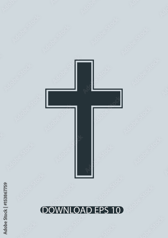 Cross icon, Vector Cross icon, Vector