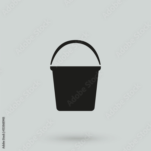 bucket icon vector