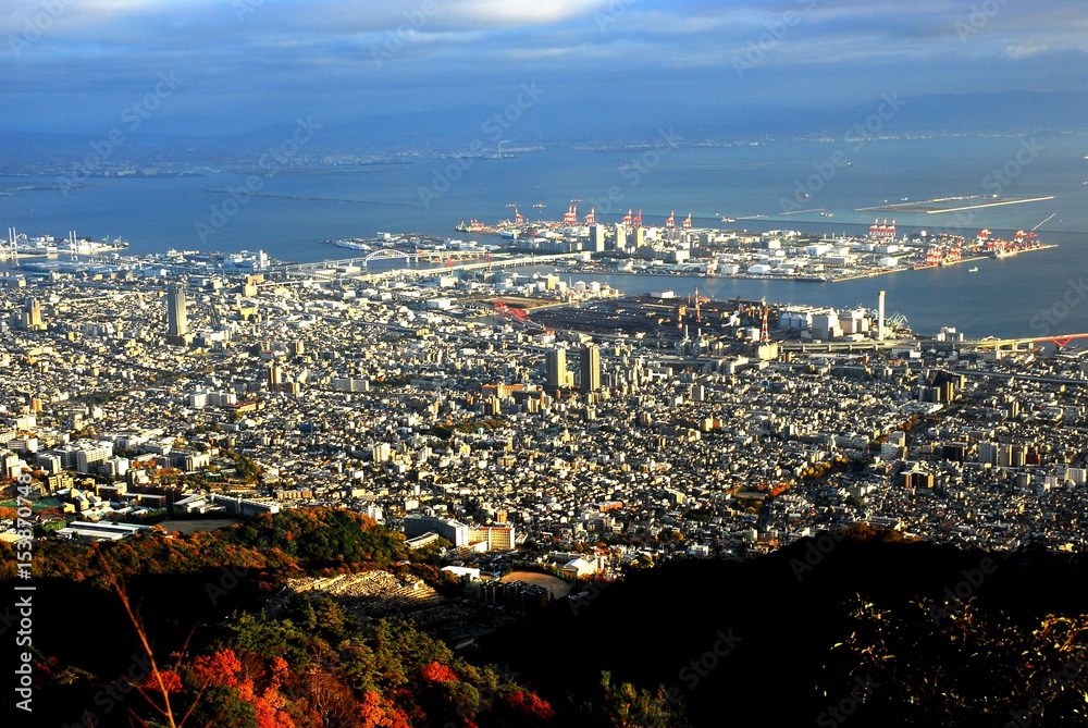 Obraz premium 摩耶山からの夜景