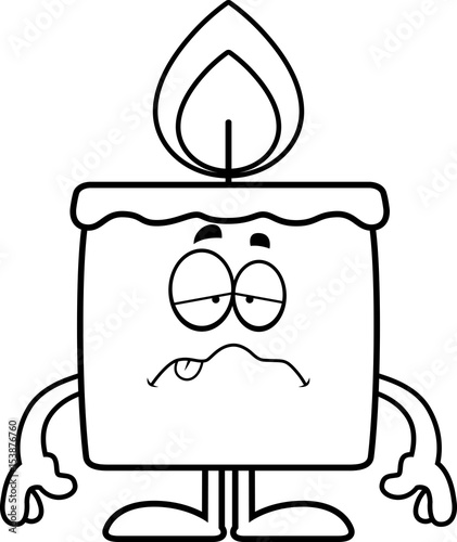 Sick Cartoon Candle