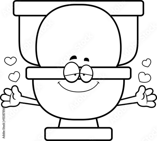 Cartoon Toilet Hug