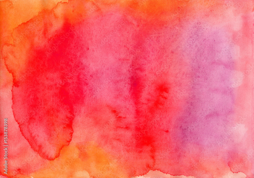 Red background painted in watercolor by hand on wet textured paper Stock Illustration | Adobe Stock Red background painted in watercolor by hand on wet textured paper Stock Illustration | Adobe Stock