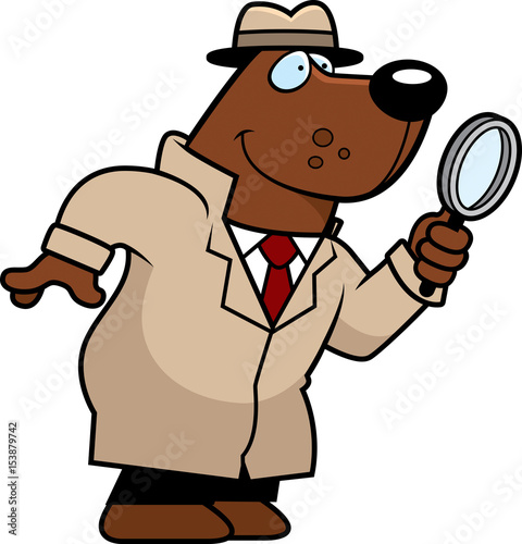 Cartoon Bear Detective