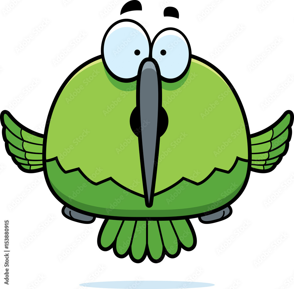 Naklejka premium Surprised Little Hummingbird