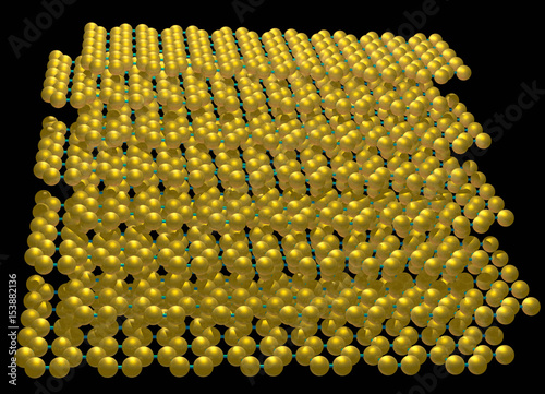 Molecular model of stacked layers of graphene photo