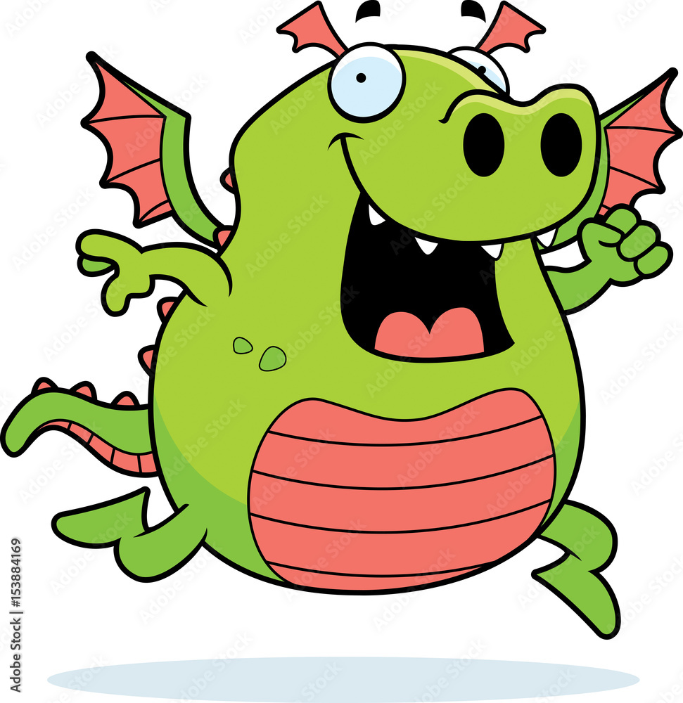 Obraz premium Dragon Running