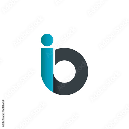 Initial Letter IO Rounded Lowercase Logo