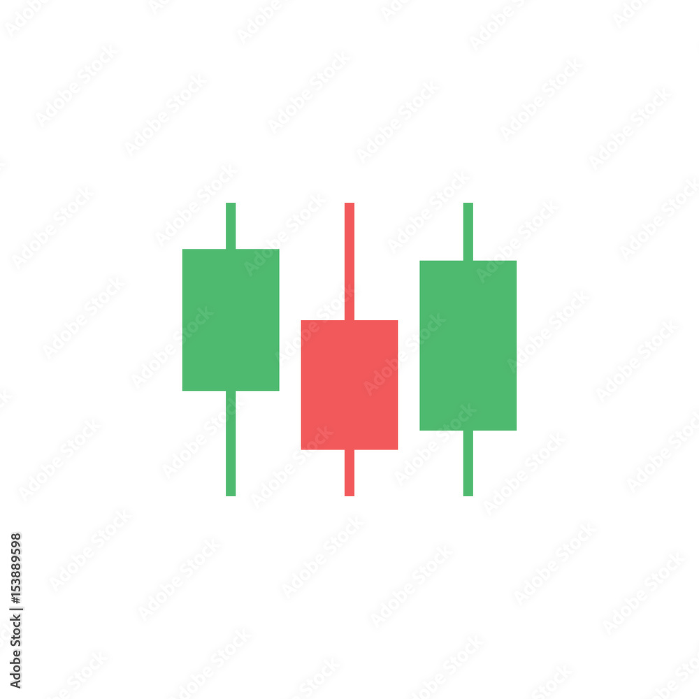 Logo Candlestick trading chart analyzing in forex stock market. Stock