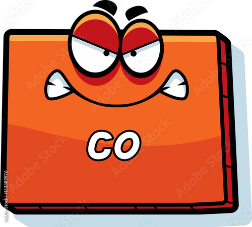 Cartoon Angry Colorado