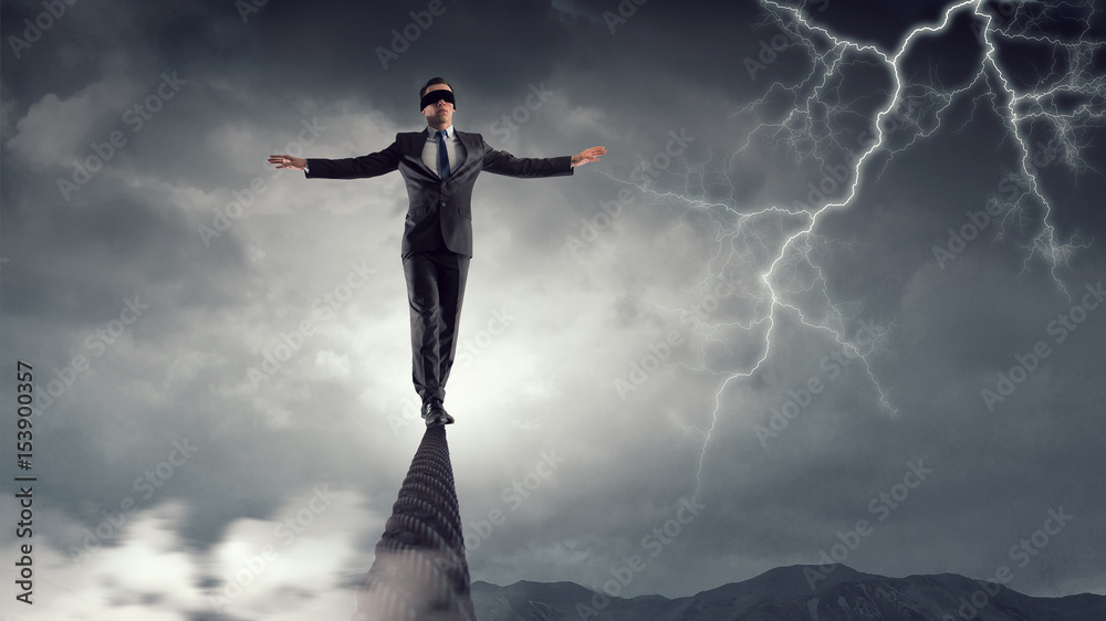 Risky and determined to do it . Mixed media