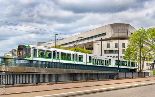 City tram in Nantes, France
