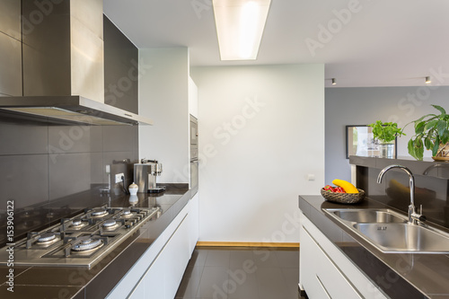 Simple minimalism in kitchen interior