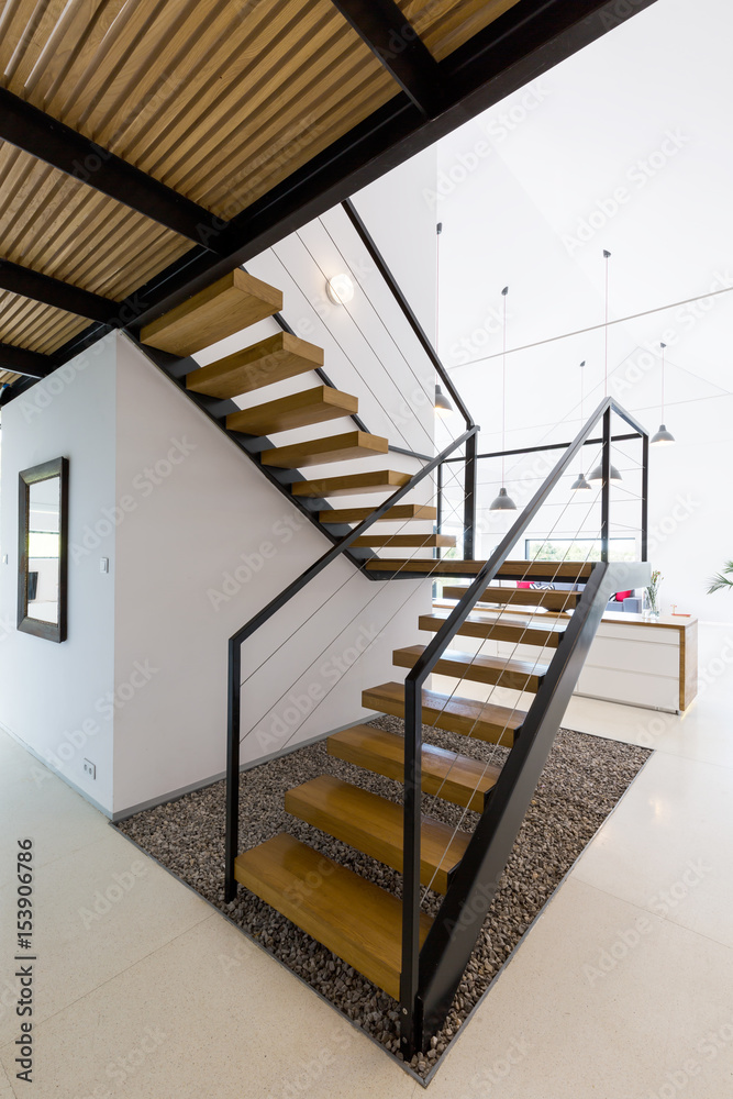 Modern wooden staircase Modern wooden staircase