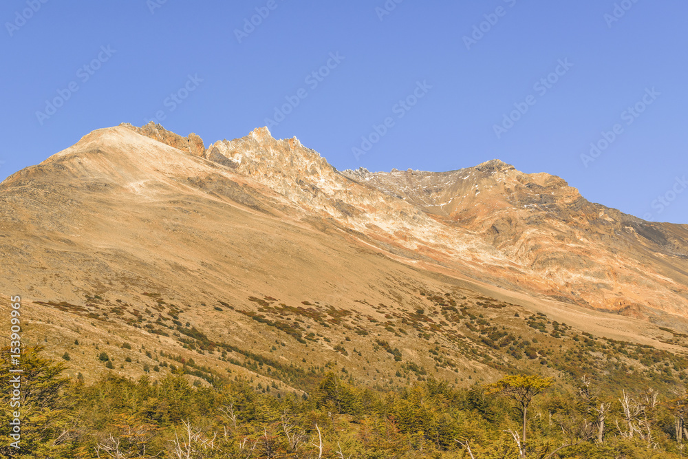 Patagonia Mountain Landscape Scene, Aisen Chile