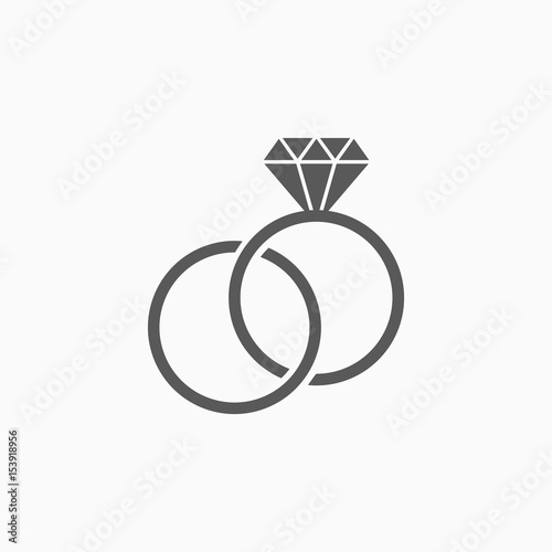 wedding rings icon