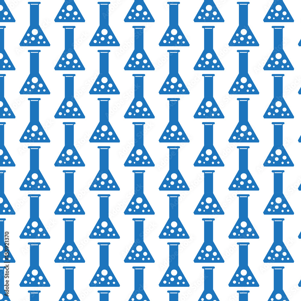 Pattern background test tube icon Pattern background test tube icon