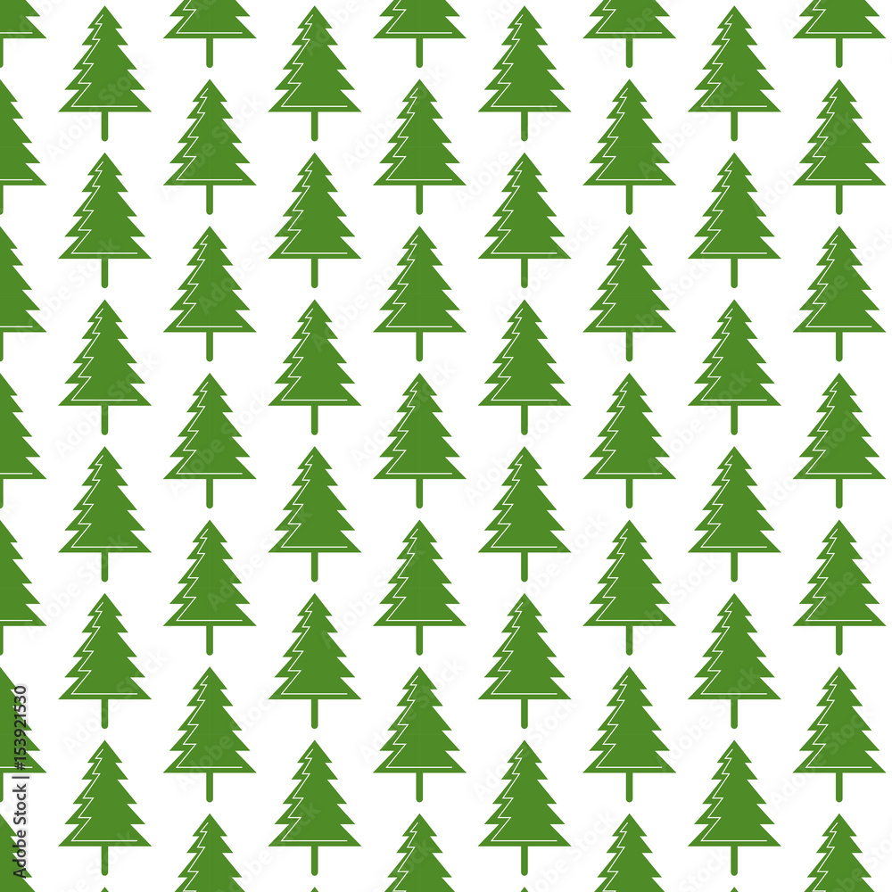 Obraz premium Pattern background christmas tree icon