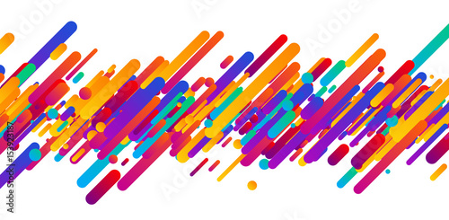Colorful abstract banner on white.