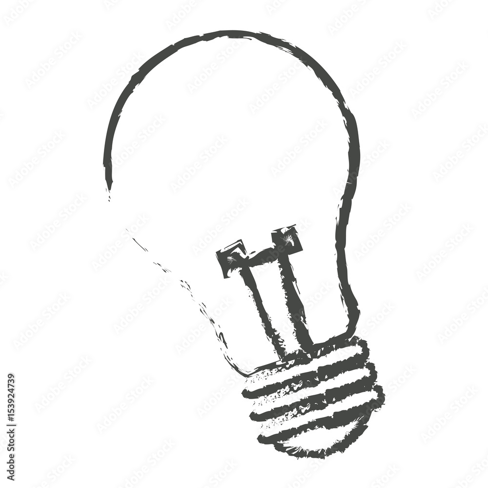 sketch bulb light electric lamp vector illustration sketch bulb light electric lamp vector illustration