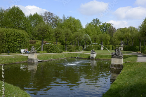 Water fountains, castele park,  Altdoebern photo