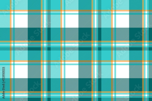 Blue check fabric textile seamless pattern