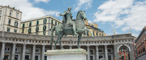 Charles III Borbone statue in Naples - Italy photo