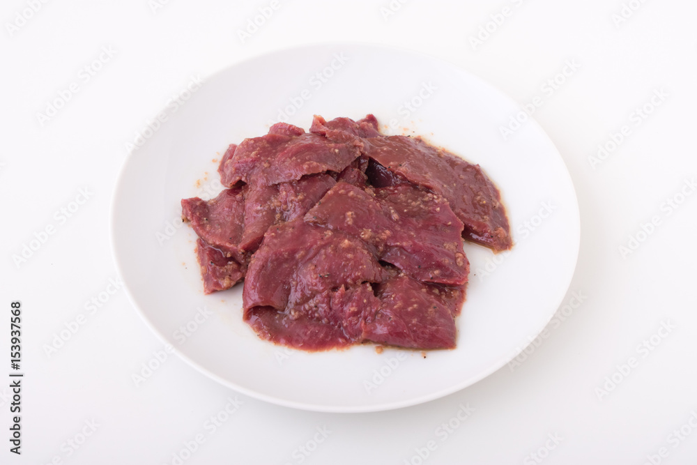 sliced beef heart for japanese yakiniku sliced beef heart for japanese yakiniku