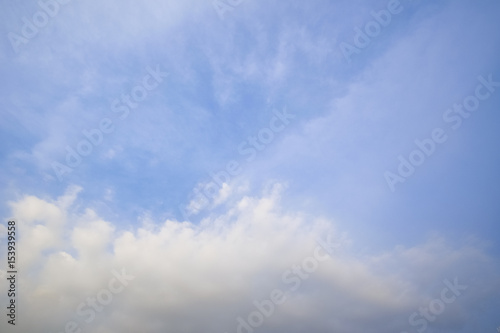 Fototapeta Naklejka Na Ścianę i Meble -  blue of sky with clouds in the morning,Background