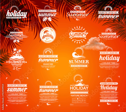 holiday landscape label