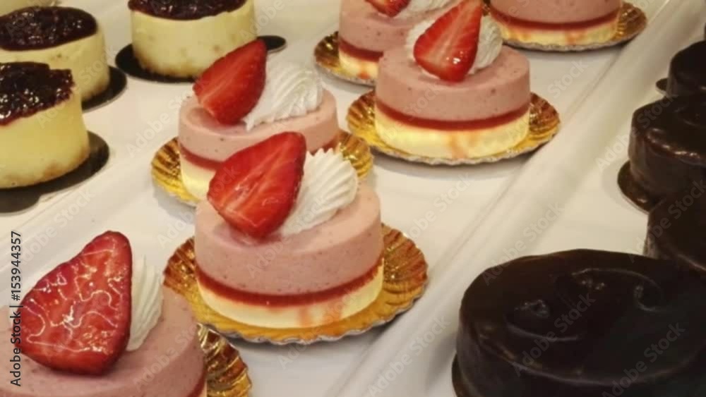 Pastries tracking shot