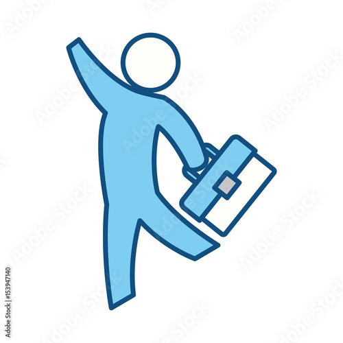 Businessman pictogram symbol icon vector illustration graphic design