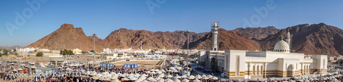 Uhud mountain is one of historical place in Islamic history. photo