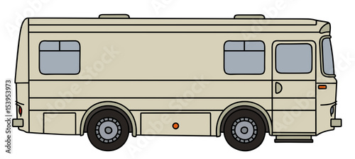 Old transport and service vehicle