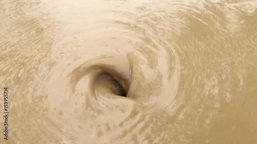 natural whirlpool in water photo