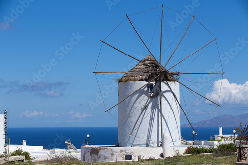 Old wind mill on Santorini, Greece