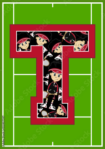 T is for Tennis Boy 