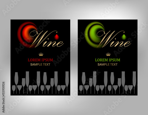 Labels for Red and White Wine 