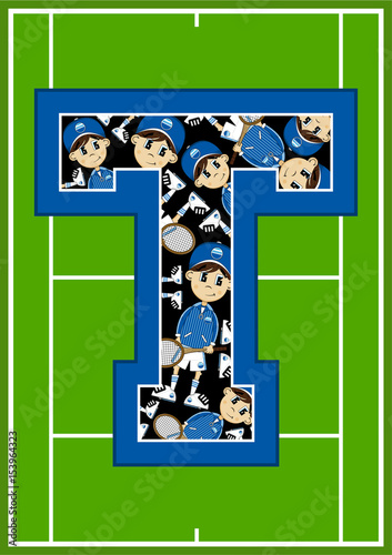 T is for Tennis Boy 