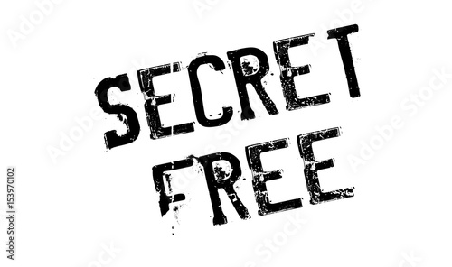 Secret Free rubber stamp. Grunge design with dust scratches. Effects can be easily removed for a clean, crisp look. Color is easily changed.